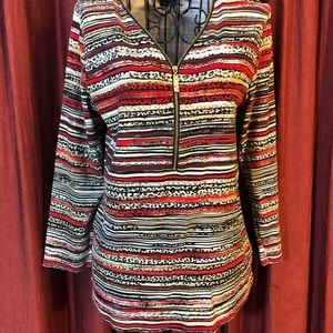 Multi Pattern Long Sleeve Shirt